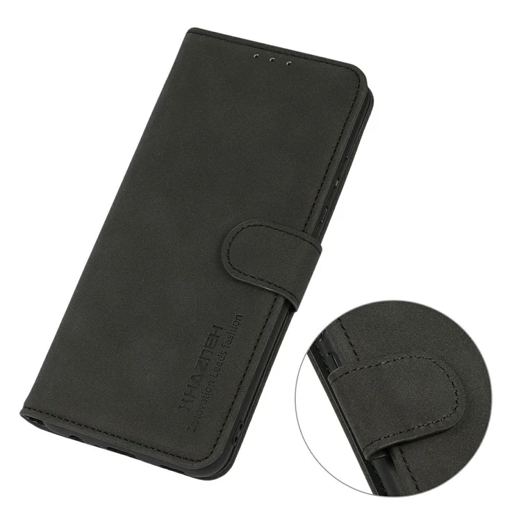 KHAZNEH For Samsung Galaxy A07 Case PU Leather Wallet Stand Phone Cover - Black