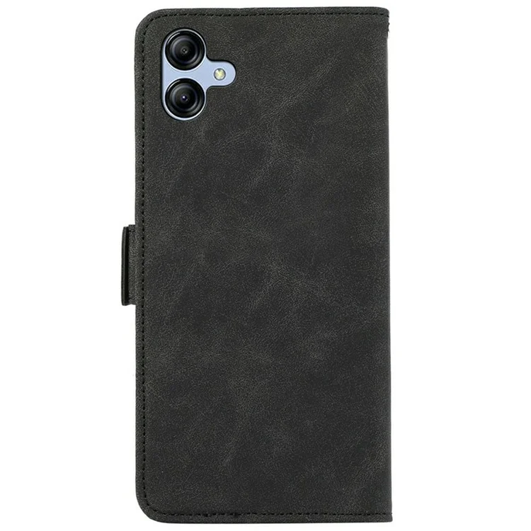 ABEEL For Samsung Galaxy A07 Case PU Leather Folio Stand View RFID Blocking Phone Cover - Black