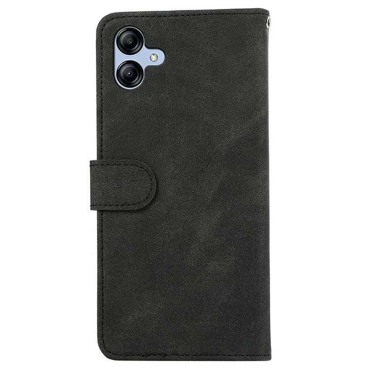 ABEEL For Samsung Galaxy A07 Case Color Splicing Leather Flip Phone Cover RFID Blocking - Black