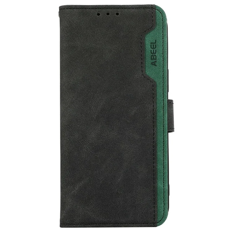 ABEEL For Samsung Galaxy A17 Case Color Splicing Leather Flip Phone Cover RFID Blocking - Black