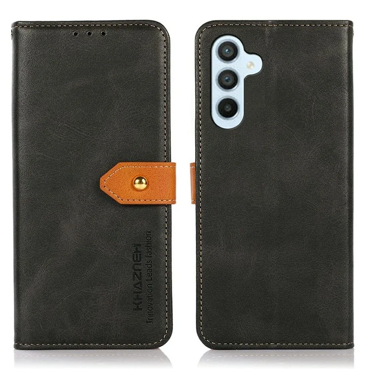 KHAZNEH For Samsung Galaxy A17 Wallet Phone Case Stand Leather Flip Cover - Black