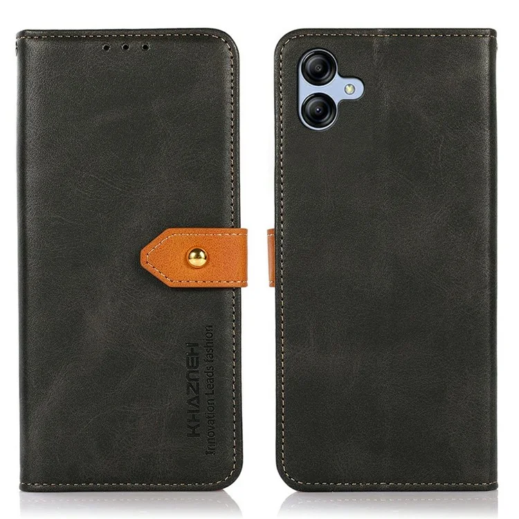 KHAZNEH For Samsung Galaxy A07 Wallet Phone Case Stand Leather Flip Cover - Black