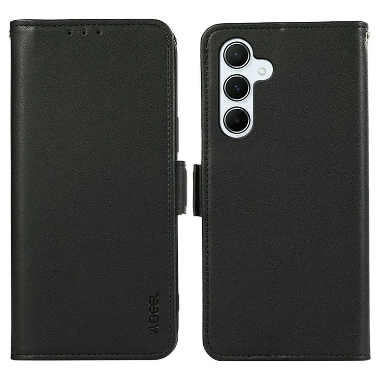 ABEEL For Samsung Galaxy A17 Case Leather Phone Cover with RFID Blocking Wallet - Black