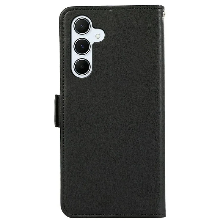 ABEEL For Samsung Galaxy A17 Case Leather Phone Cover with RFID Blocking Wallet - Black