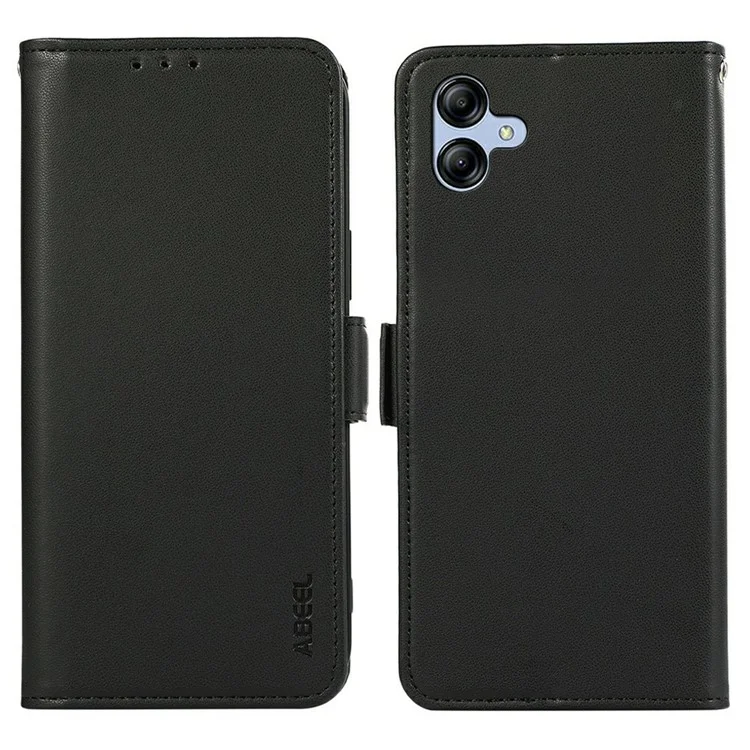 ABEEL For Samsung Galaxy A07 Case Leather Phone Cover with RFID Blocking Wallet - Black