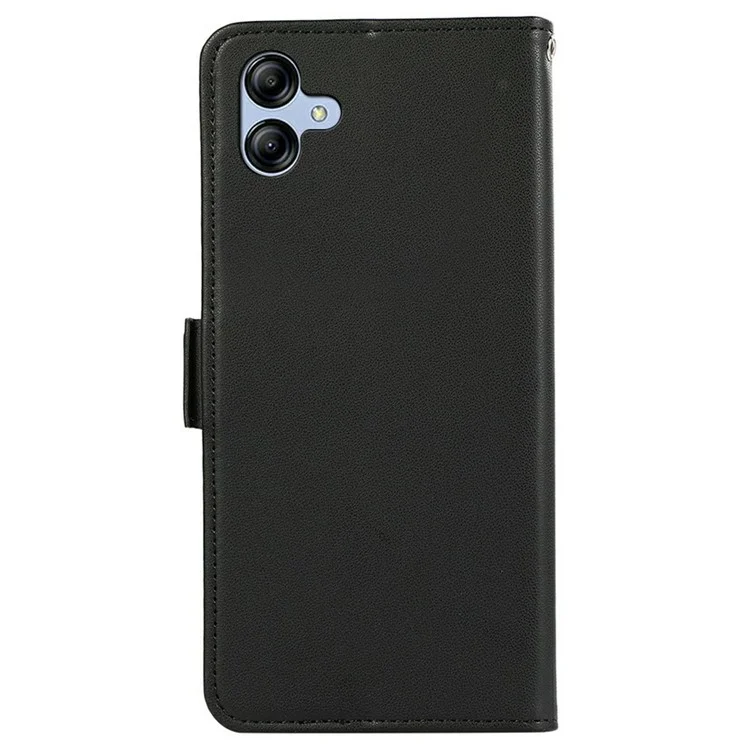 ABEEL For Samsung Galaxy A07 Case Leather Phone Cover with RFID Blocking Wallet - Black
