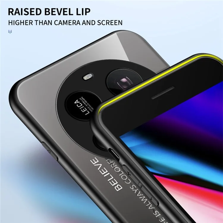 Für Xiaomi Redmi Note 14 Pro 4G Hülle Kratzfest Gehärtetes Glas + PC + TPU Handyhülle - Gradient Rosa Lila