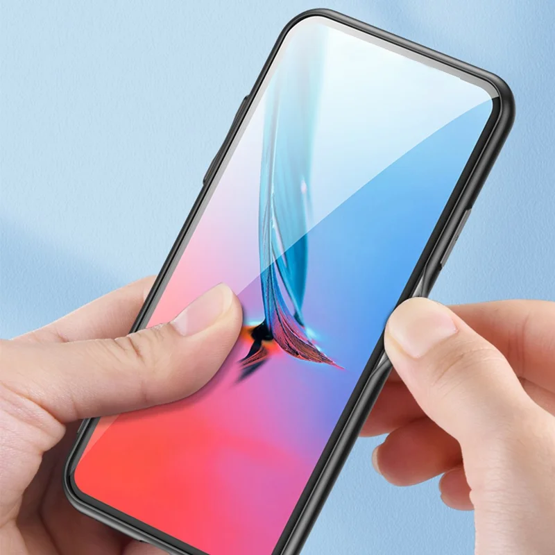 For Samsung Galaxy A36 5G Case Floral Pattern TPU + Tempered Glass Protective Phone Cover - White Flower Bush