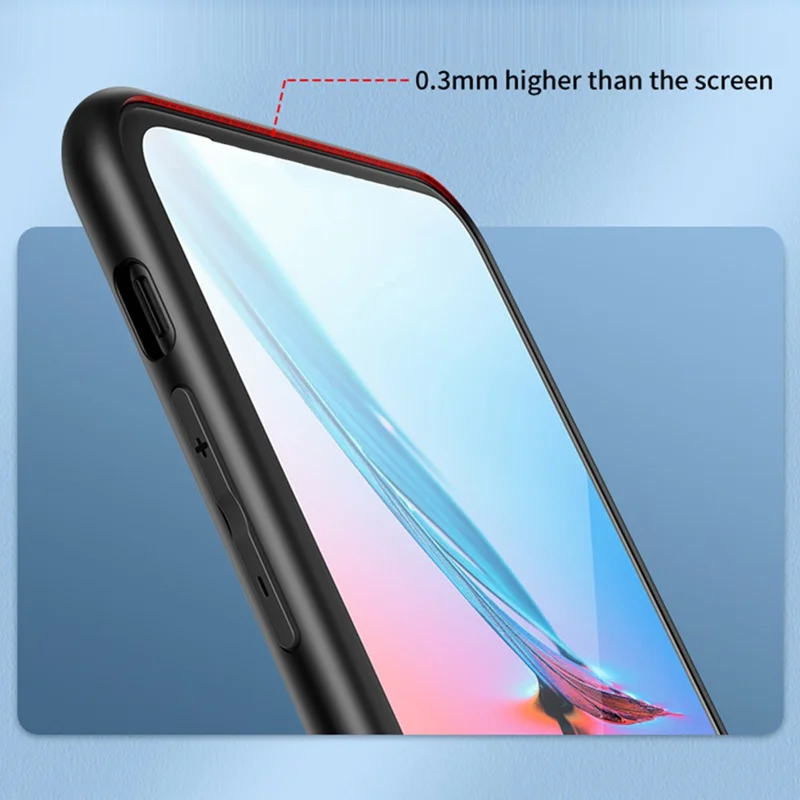 For Samsung Galaxy A56 5G Case Floral Pattern TPU + Tempered Glass Protective Phone Cover - Chinese Rose