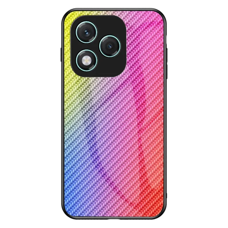 For Honor 400 Lite 5G Case Tempered Glass Shockproof Phone Cover - Colorful Fiber