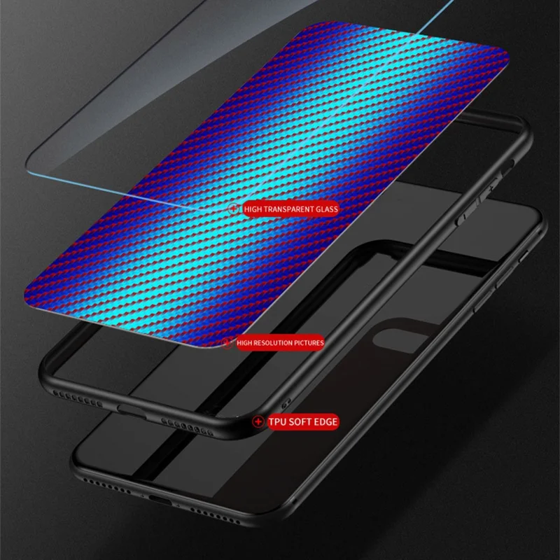 For Honor 400 Lite 5G Case Tempered Glass Shockproof Phone Cover - Colorful Fiber