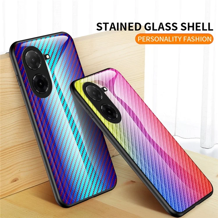 For Xiaomi Poco C71 4G / Redmi A5 4G (171.7mm) Case Tempered Glass Shockproof Phone Cover - Colorful Fiber