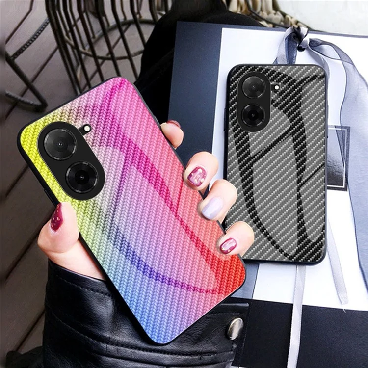 For Xiaomi Poco C71 4G / Redmi A5 4G (171.7mm) Case Tempered Glass Shockproof Phone Cover - Colorful Fiber