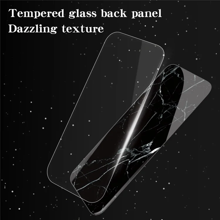 Cover per Xiaomi Poco C71 4G / Redmi A5 4G (171,7 mm) con Motivo Marmo in Vetro Temperato + PC + TPU - Marmo Bianco