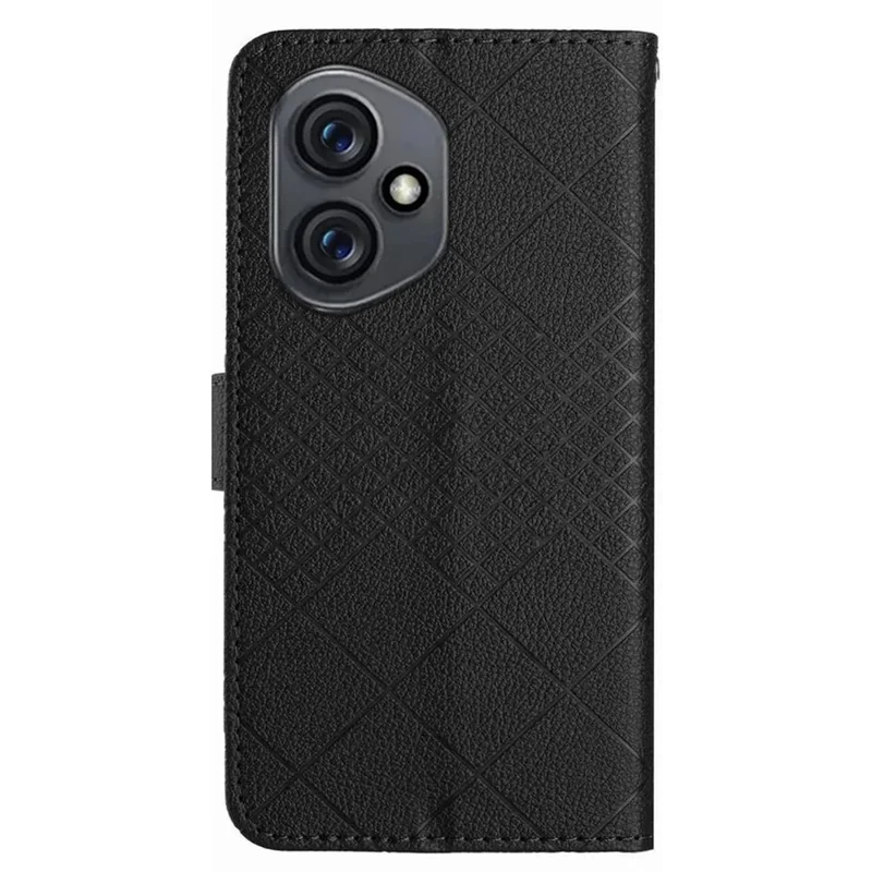 Fodral för Honor 400 5G (Global) Fodral med plånbok och prägling i PU-läder Flip Folio Telefonhölse - Svart