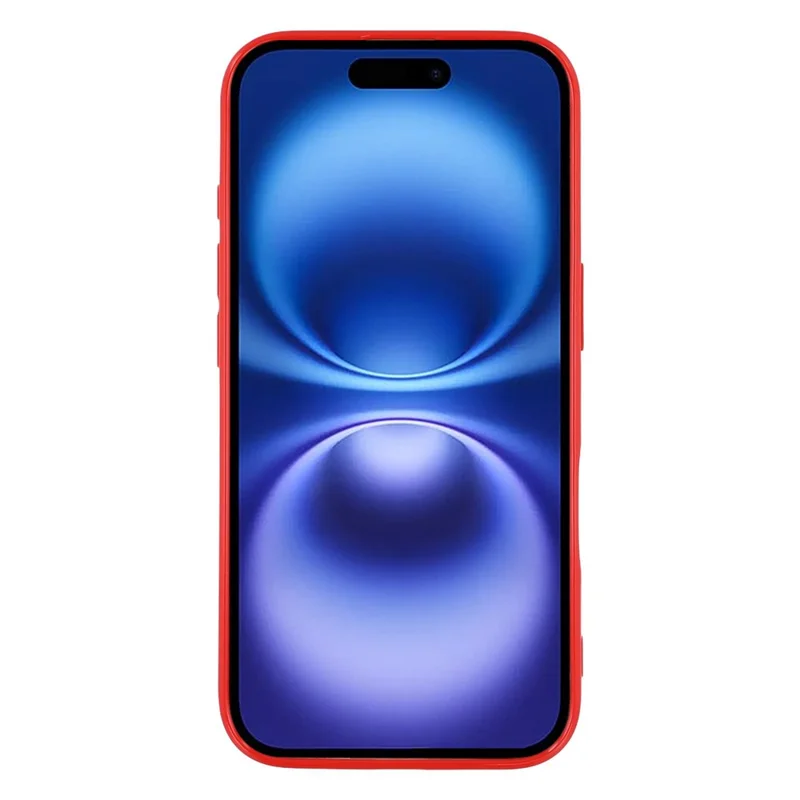 Bulk Purchasing 25Pcs For iPhone 16 Case 1.2mm TPU Matte Phone Cover - Red