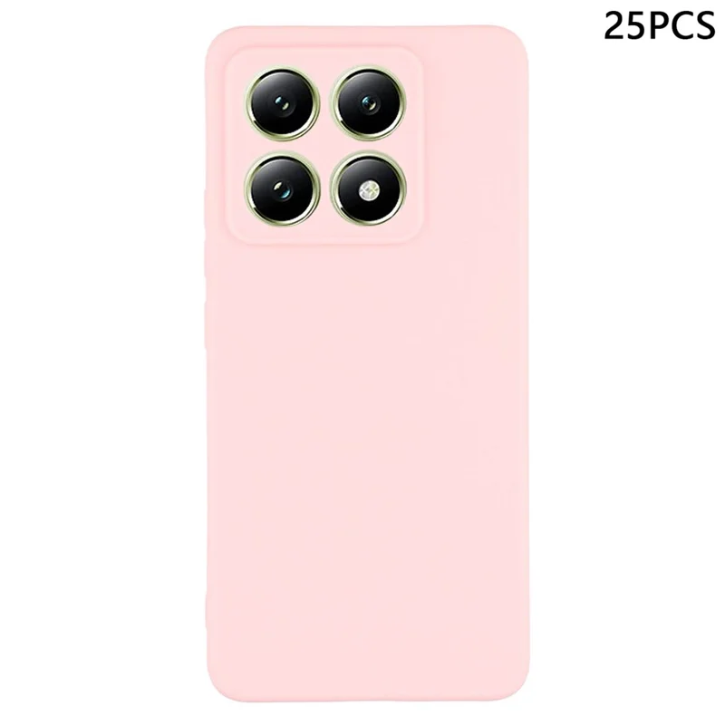 Bulk Purchasing 25Pcs For Xiaomi 14T Pro Case 1.2mm TPU Matte Phone Cover - Light Pink
