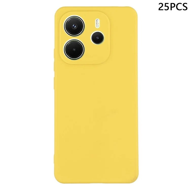 Achat en gros 25 Pièces Étui pour Xiaomi Redmi Note 14 5G Coque TPU Mat 1,2 mm - Jaune