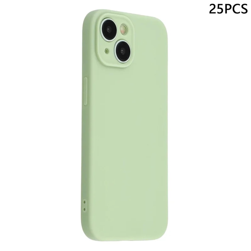 Bulk Purchasing 25Pcs For iPhone 14 Case 1.2mm TPU Matte Phone Cover - Matcha Green
