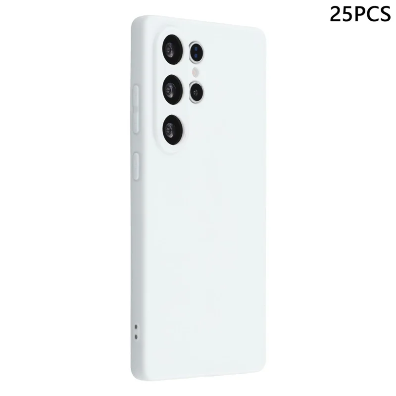 Bulk Purchasing 25Pcs For Samsung Galaxy S23 Ultra Case 1.2mm TPU Matte Phone Cover - White