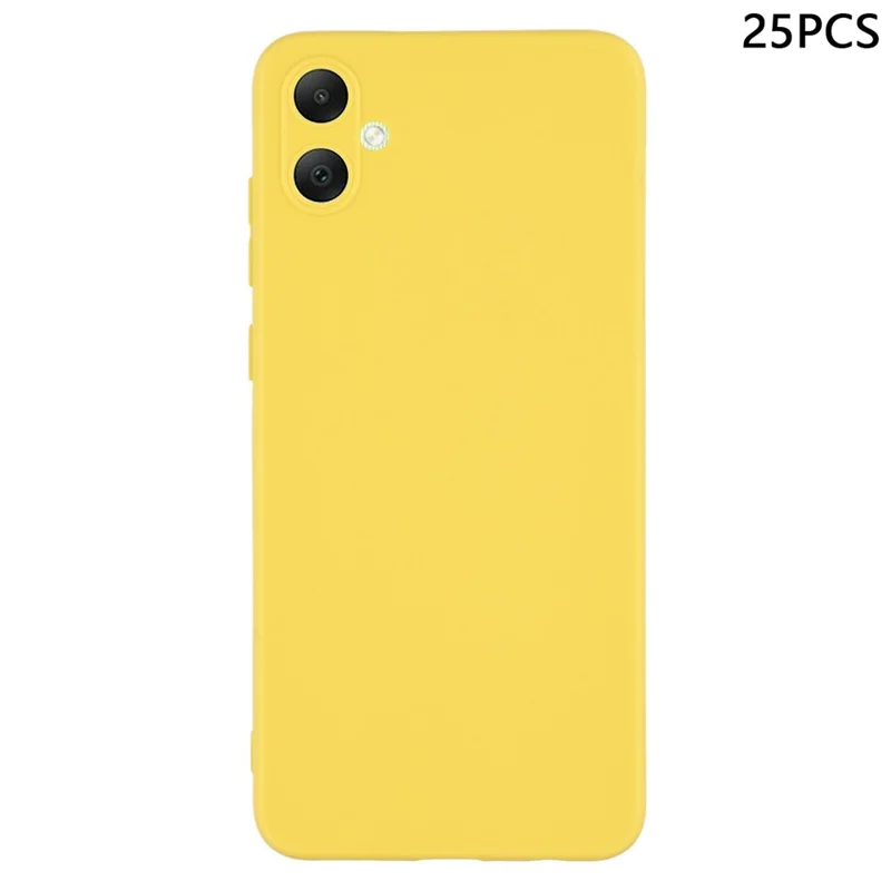 Achat en gros 25 Pièces Étui pour Samsung Galaxy A06 4G / 5G Housse de téléphone TPU Mat de 1,2 mm - Jaune