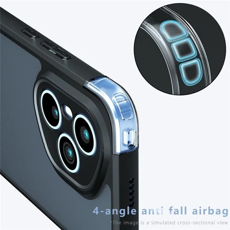 For Honor 400 Pro 5G (Global) Case Drop Proof TPU + PC Matte Back Phone Cover