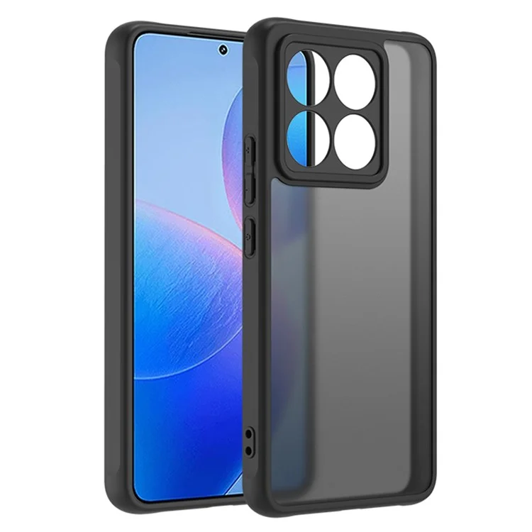 For Xiaomi 14T Case Skin Touch Matte PC + TPU Shockproof Phone Back Cover