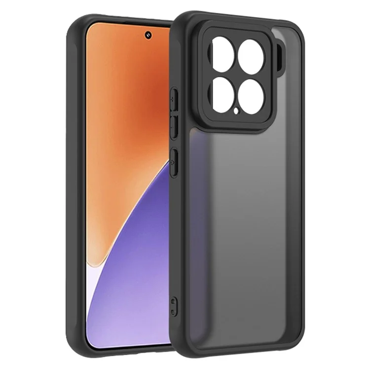 For Xiaomi 15 Case Skin Touch Matte PC + TPU Shockproof Phone Back Cover