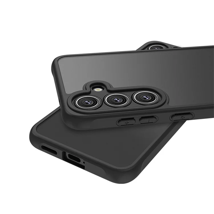 For Samsung Galaxy S25 Case Skin Touch Matte PC + TPU Shockproof Phone Back Cover
