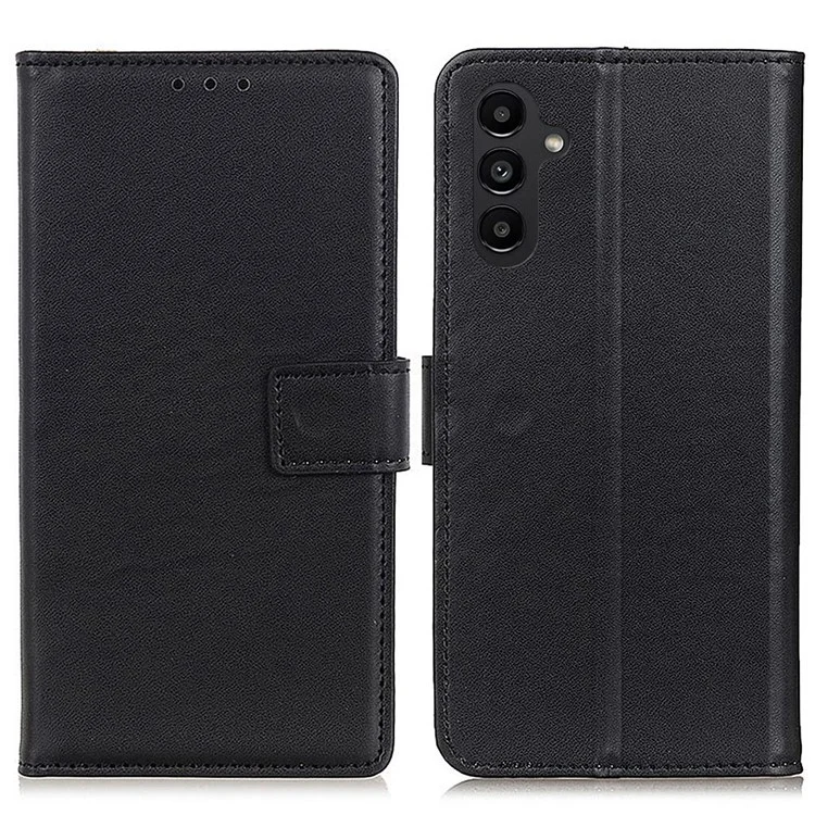 For Samsung Galaxy A14 5G / A14 4G Drop-proof PU Leather Phone Cover Stand Full Protection Phone Flip Wallet Case - Black