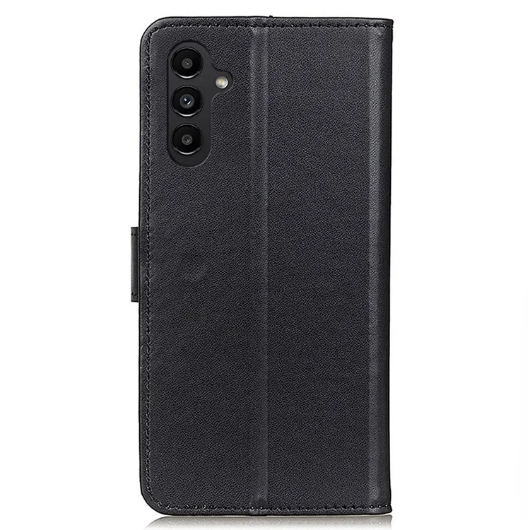 For Samsung Galaxy A14 5G / A14 4G Drop-proof PU Leather Phone Cover Stand Full Protection Phone Flip Wallet Case - Black
