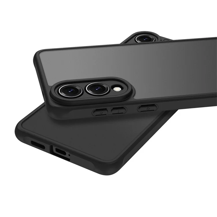 For Samsung Galaxy S25 Edge Case Skin Touch Matte PC + TPU Shockproof Phone Back Cover