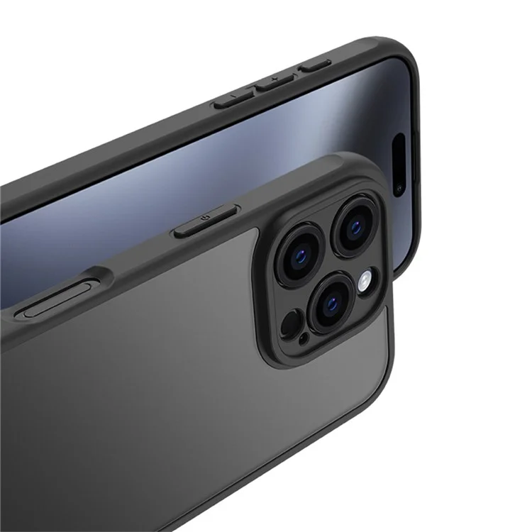 For iPhone 16 Pro Case Skin Touch Matte PC + TPU Shockproof Phone Back Cover
