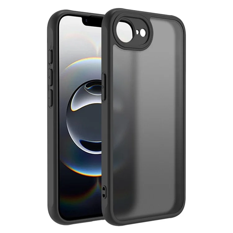 For iPhone 16e Case Skin Touch Matte PC + TPU Shockproof Phone Back Cover