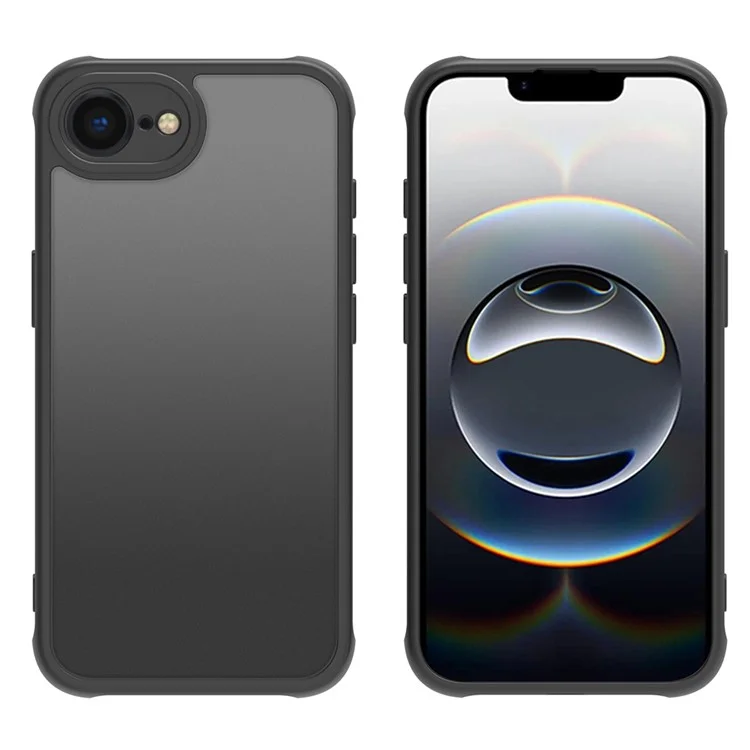 For iPhone 16e Case Skin Touch Matte PC + TPU Shockproof Phone Back Cover