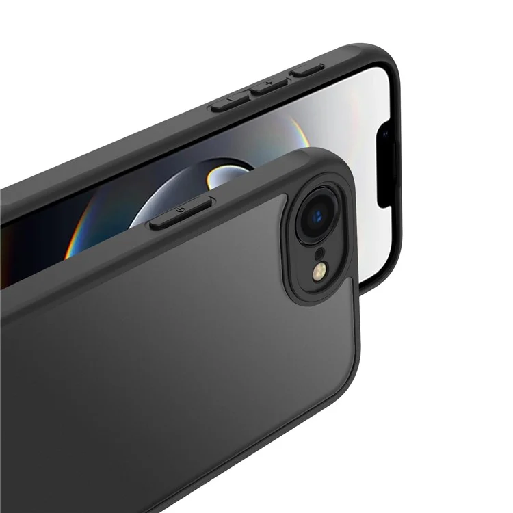 For iPhone 16e Case Skin Touch Matte PC + TPU Shockproof Phone Back Cover