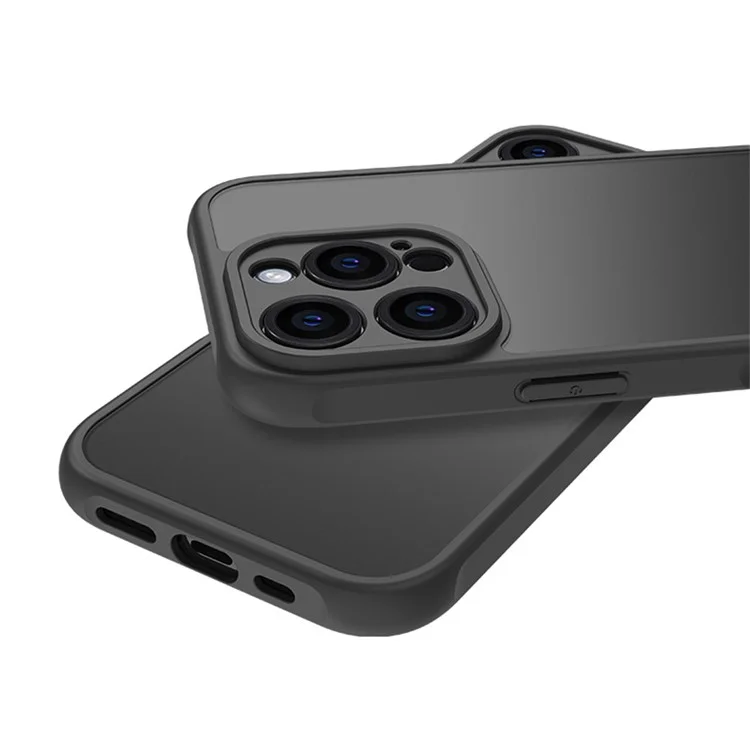 For iPhone 16 Pro Max Case Skin Touch Matte PC + TPU Shockproof Phone Back Cover