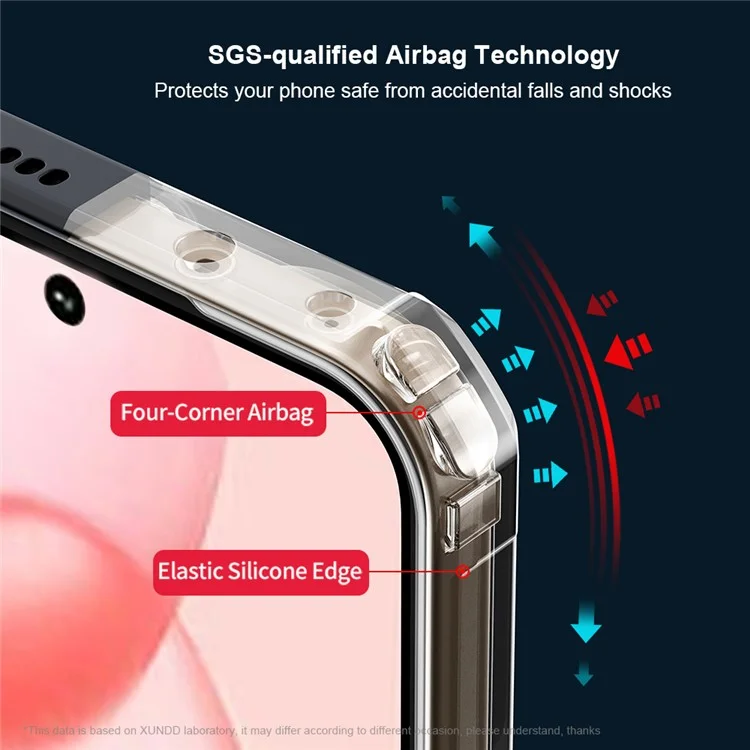 XUNDD For Honor 400 5G (Global) Hülle Fallschutzhülle TPU + Acryl Klare Rückseite Handyhülle