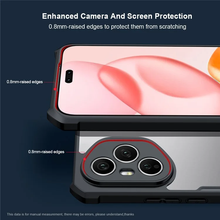 XUNDD für Honor 400 Pro 5G (Global) Hülle Stoßfeste TPU + Acryl Transparente Rückseite Handyhülle