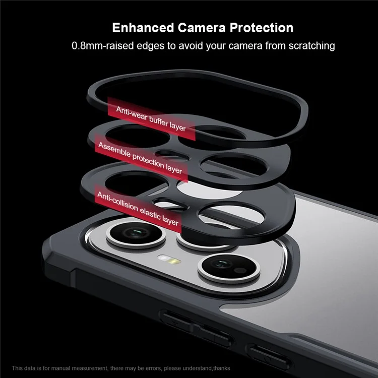 XUNDD für Honor 400 Pro 5G (Global) Hülle Stoßfeste TPU + Acryl Transparente Rückseite Handyhülle