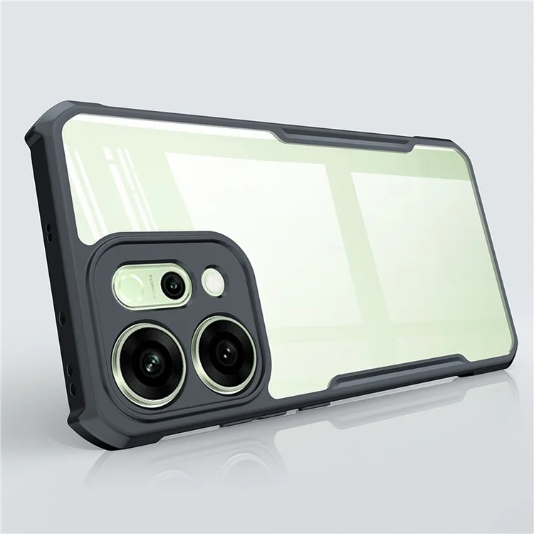 Capa XUNDD para Oppo Reno14 5G Resistente a Quedas TPU + Acrílico Transparente