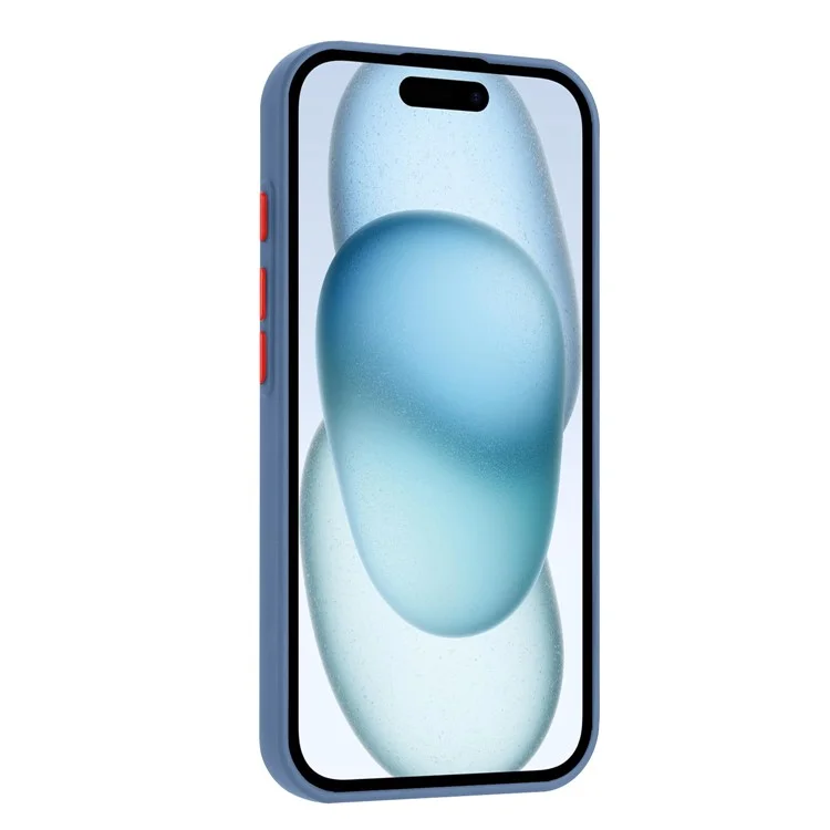 Bulk Purchasing For iPhone 16 Plus Case Flexible TPU Phone Cover with Back Card Slot - Grey Blue
