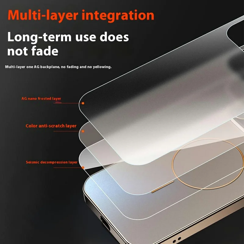 For iPhone 16 Pro Max Case Compatible with MagSafe PC + TPU Phone Cover with Large Window - Silver
