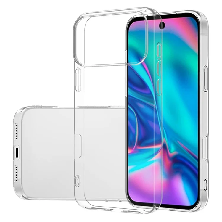Für iPhone 17 Pro Max Hülle Slim Fit Transparentes Weiches TPU Handyhülle