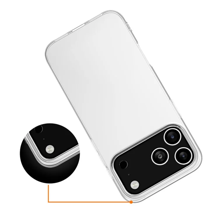 Für iPhone 17 Pro Max Hülle Slim Fit Transparentes Weiches TPU Handyhülle