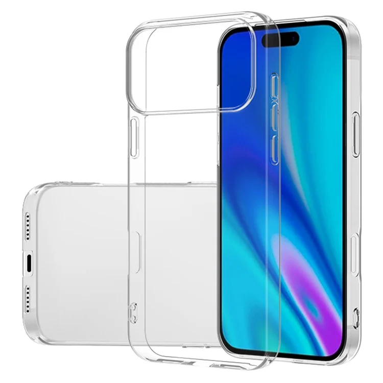 Capa para iPhone 17 Pro Slim Fit Transparente Macio TPU Capa de Telefone