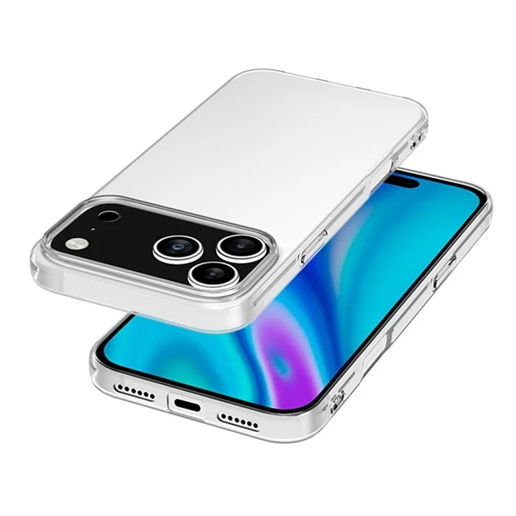 Capa para iPhone 17 Pro Slim Fit Transparente Macio TPU Capa de Telefone
