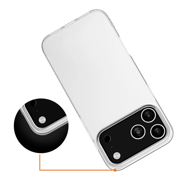 Capa para iPhone 17 Pro Slim Fit Transparente Macio TPU Capa de Telefone