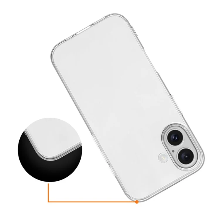 Funda para iPhone 17 Ultrafina Transparente de TPU Suave para Teléfono