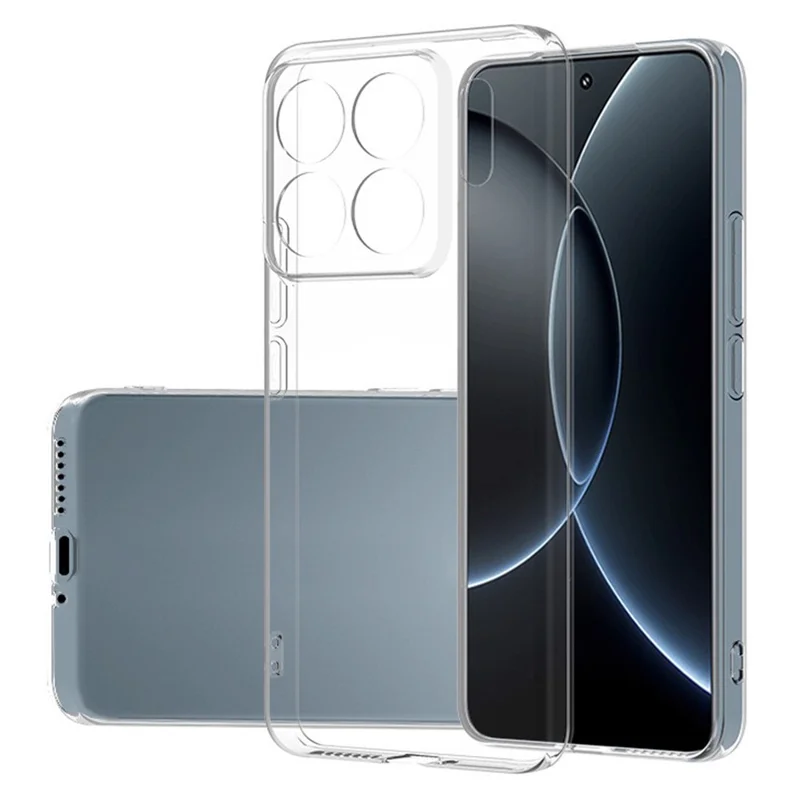 For Xiaomi 15S Pro Back Cover Ultra Thin Flexible TPU Clear Phone Case